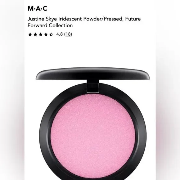 MAC Iridescent Pressed Powder (Justine Skye) 8 g/.28 oz Limited Edition - Picture 2 of 4